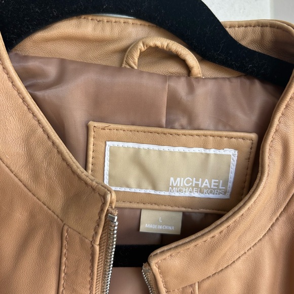 Tan Leather Jacket - Picture 2 of 3